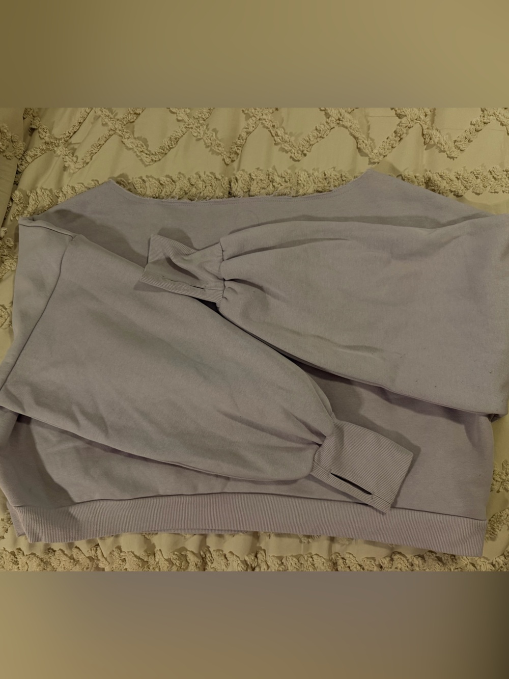 Blogilates cropped off the shoulder sweatshirt